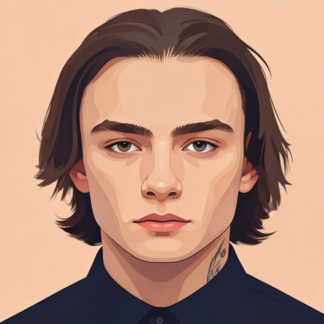 Illustrated portrait of Artem Prianishnikov
